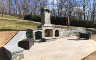 Outdoor Fireplace Design Build Glastonbury CT