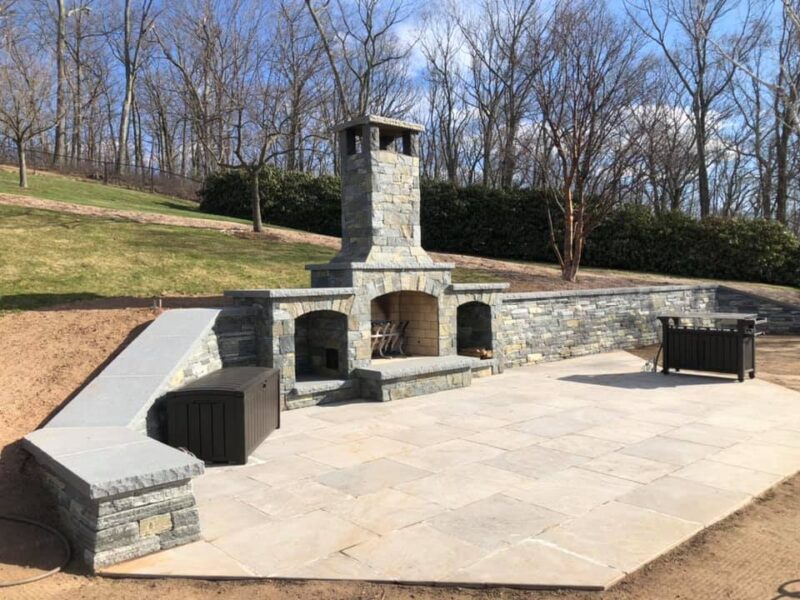 Outdoor Fireplace Design Build Glastonbury CT